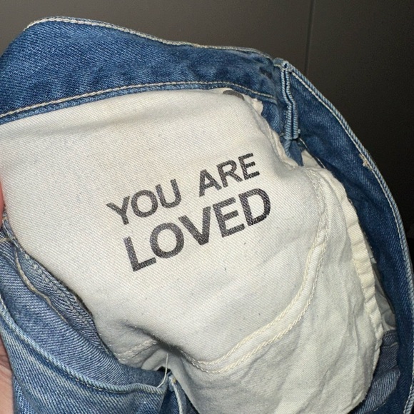 AMO Cora Crescent Full Length Straight Leg High Rise Jeans Size 28 - Picture 8 of 8